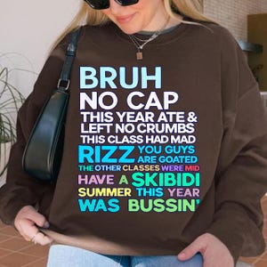 Gen A Slang Teachers Happy Last Day of School 2025 Funny Png, Bruh No Cap png, Summer teacher Png, Last Day Of School Quote Png