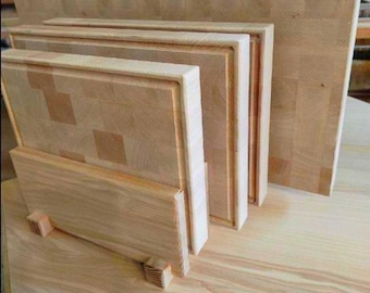 Esche Holz Schneidebrett Ständer - Handgefertigter Küchen Organizer