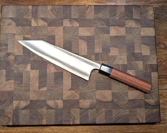 Handmade Reversible Walnut End Grain Cutting Board - The Best Solution For Your Knives