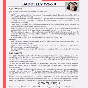 Revision resources for 5 Psychology Key studies