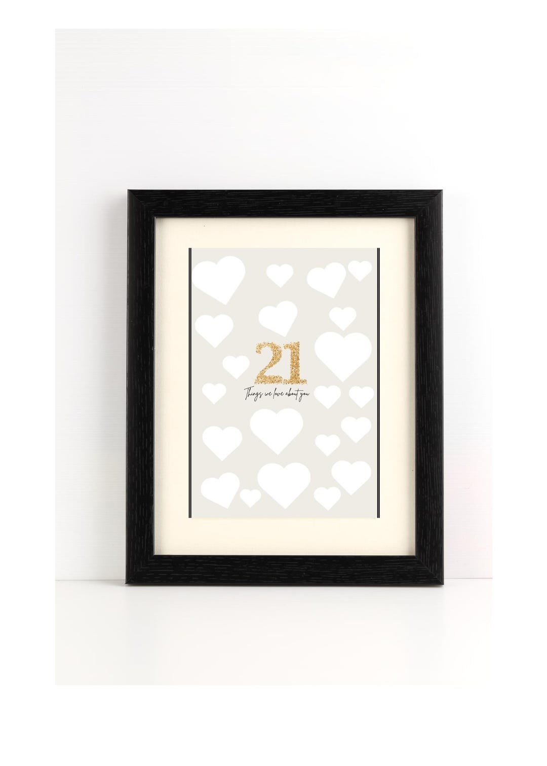 21st Birthday Print (21 Things We Love About You) - Etsy