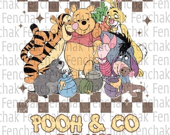 Vintage Honey Bear Co Est 1926 Png, Family Vacation Shirt Png, Bear And Friends, Magical Kingdom, Vacay Mode 2025, Cartoon Besties Tee Png