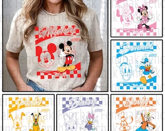 Lot Souris et ses amis pour les vacances de 2025, dessin animé assorti pour les vacances, png, voyage en famille png, voyage au château magique, enfants tout-petits été