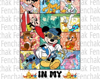 Mouse Summer Cruise Era Png, Mouse & Friends Summer 2025 Png, Summer Vibes, Summer Beach Outfits Sublimation, Family Cruise Vacation Png