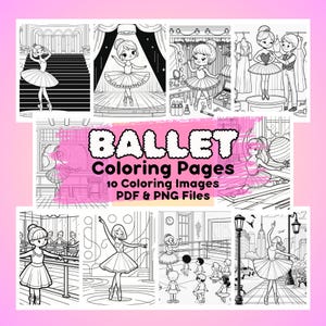 Ballet Coloring Pages: 10 Printable Ballerina Dance Sheets (PDF & PNG)