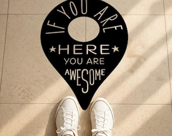 You Are Here Vinyl Decal: Motivational, Positive Classroom Decor