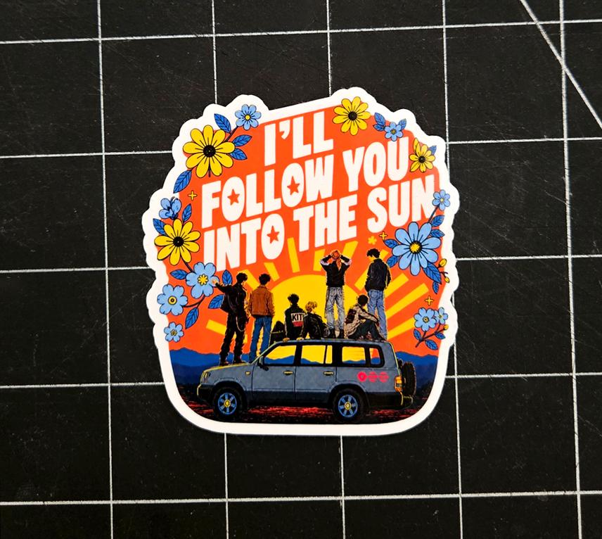 Into the Sun Sticker | BTS OT7 Sticker | BTS Freebies - Etsy