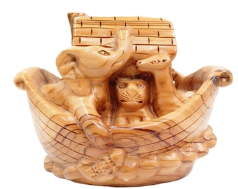 ノアの箱舟 手彫り 天然オリーブの木の彫刻 - Etsy 日本