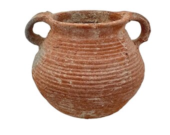 Olla pequeña de terracota de la época herodiana de Cristo