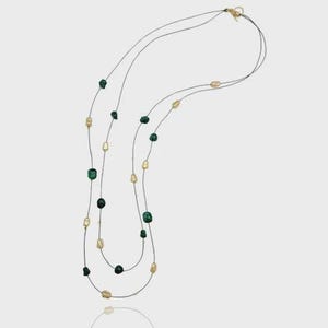Long Gold-Plated Necklace