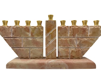 Hanukkah Menorah in Jerusalem Stone