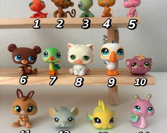 LITTLEST PETSHOP LPS #1023 Flamant Rose HASBRO - Authentique, Yeux Verts, Occasion