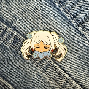 Frieren Enamel Pin - Anime Hard enamel Pin 1.5” | Gold Plated Frieren Beyond Journeys End Pin