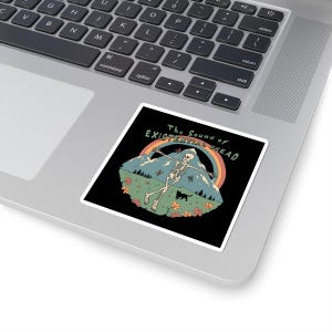 Moody Kiss-Cut Stickers - Existential Dread, Aesthetic Vinyl Decals for Laptops, Journals, Gifts, Halloween, Self-Expression