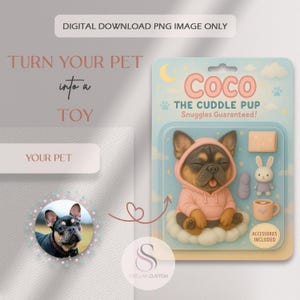 Custom Pet Starter Pack Action Figure Portrait, Custom Digital Toy Box Gift for Dog or Cat Owners, Printable Funny Gift Idea  for Pet Owners