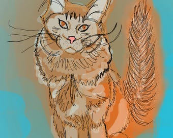 Tierportrait (farbig)