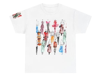 Uniseks zwaar katoenen T-shirt