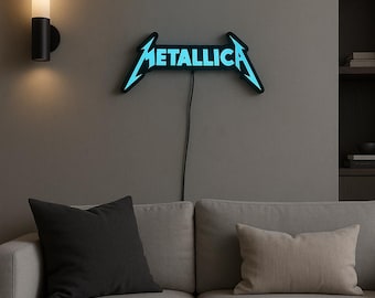Metallica LED Wall Lamp – For Fans of Heavy Sounds and Bold Style