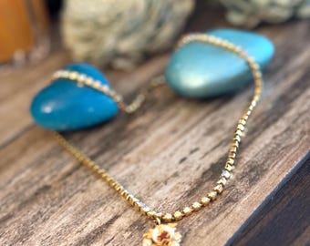 Vintage 1950s Shriners Masonic Pendant Necklace – Aurora Borealis Rhinestone Collectible Jewelry