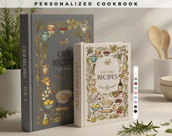 Ricettario personalizzabile. 140 ricette! Un diario di ricette personalizzato, regalo per la mamma, regalo di compleanno, idea regalo per anniversario.