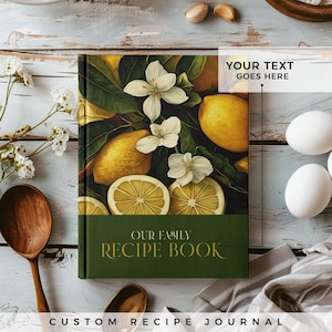Personalisierbares Rezeptbuch. 140 Rezepte! Ein personalisiertes Rezept-Journal, Geschenk für Mama, Geburtstagsgeschenk, Jubiläumsgeschenkidee
