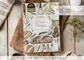 Customizable recipe book. 140 recipes! A personalized recipe journal, gift for mom, birthday gift, anniversary gift idea