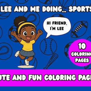 Sports Coloring Pages: Fun Kids&#39; Printable Activity Set (Digital Download