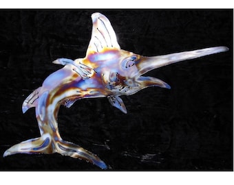 SWORDFISH MARLIN Tropical Ocean Marine Sea Life Beach House Home Metal Wall Art Decor
