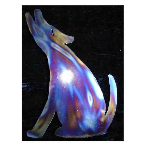 Coyote Suroeste Casa Montana Casa Metal Pared Decoracion Arte Etsy