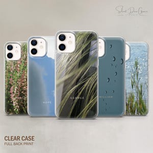 Nature Patterns Personalized Phone Case: Clear TPU Cover