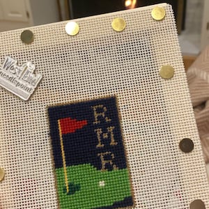 Golf Needlepoint Tray main image 0
