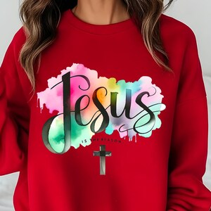 Jesus Is The Reason Christmas Sweatshirt ,Christian Tee,Jesus Quotes, Religious Tshirt,Scene Christmas Shirt,Jesus Sweatshirt,Hoodie Tee