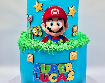 Mario cake topper