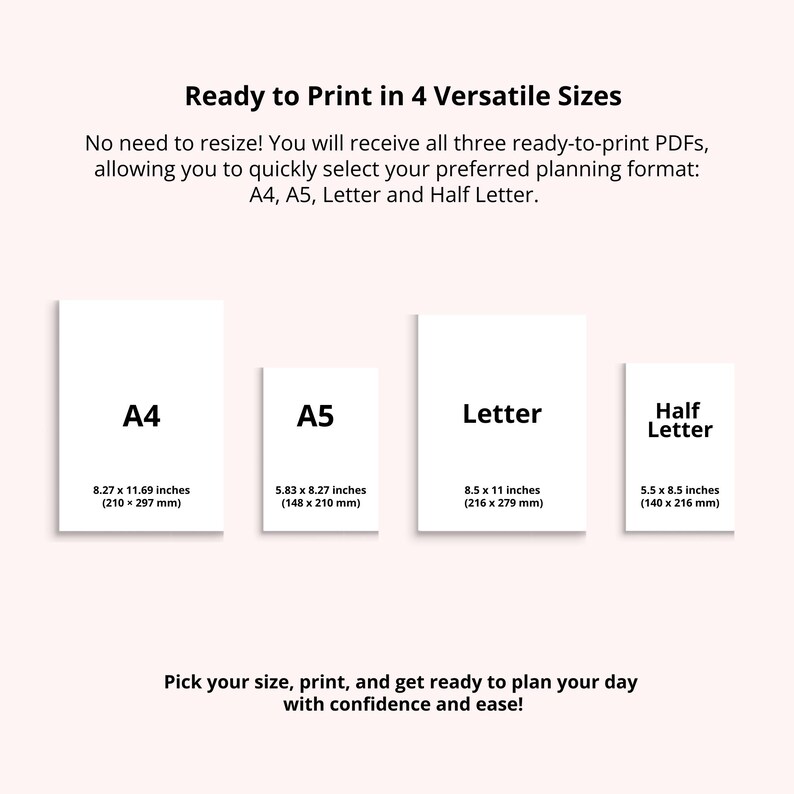 Monthly Habit Tracker Printable, Minimalist Layout PDF, A4 A5 Letter ...