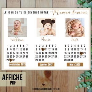 Pôster personalizado para o Dia das Mães | Presente infantil para imprimir | Poema, Desenho ou Mensagem – Memória Tocante e Original