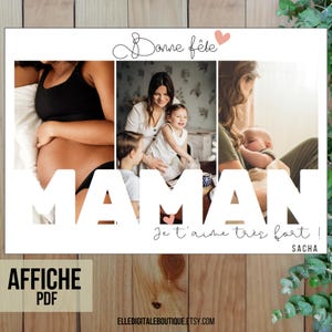 Fotomontaje personalizado para el Día de la Madre | Un regalo emotivo para ofrecer – Un recuerdo único para imprimir – Un diseño tierno y moderno