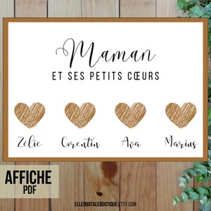 Póster personalizado - Regalo especial para el Día de la Madre - Emoción para ofrecer - Recuerdo único para imprimir - Diseño tierno y moderno