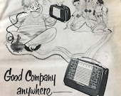 RCA Victor portable radio BX57 model ad 5 1 2 x 7 1 2. 1951
