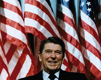 Ronald Reagan Vintage image suitable for framing 8 1/2 x 11 reproduction image