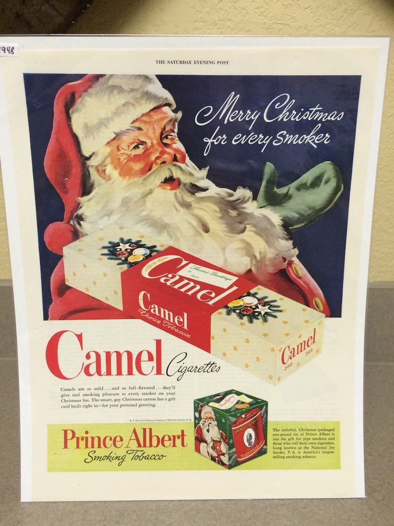 Camel cigarettes ad prince albert in a can pront ad circa ...