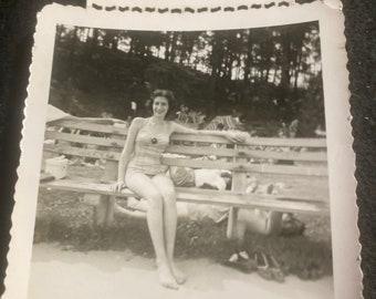 Bear mountain State park lake Sebago New York 50’s era photo