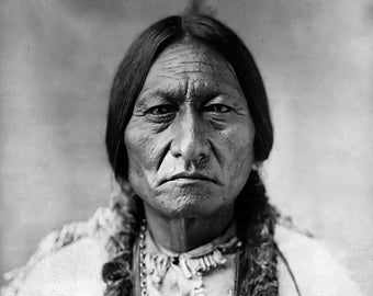 Sitting Bull Indian Image 8 1/2 x 11 Image