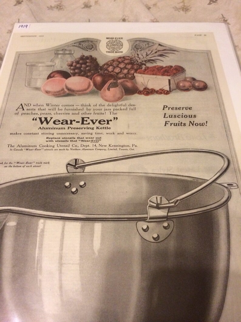 Wearever aluminum ware ad. Circa 1910 image 3