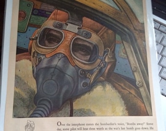 Western Electric WWII .paul Rubut Artist Military Ad 1943 | Etsy