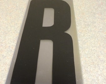 10 inch Black letter R marquee letter signage.