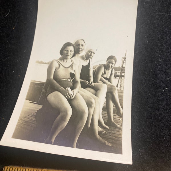 Lake Barbee Warsaw Indiana 8/9/1942 vintage photograph