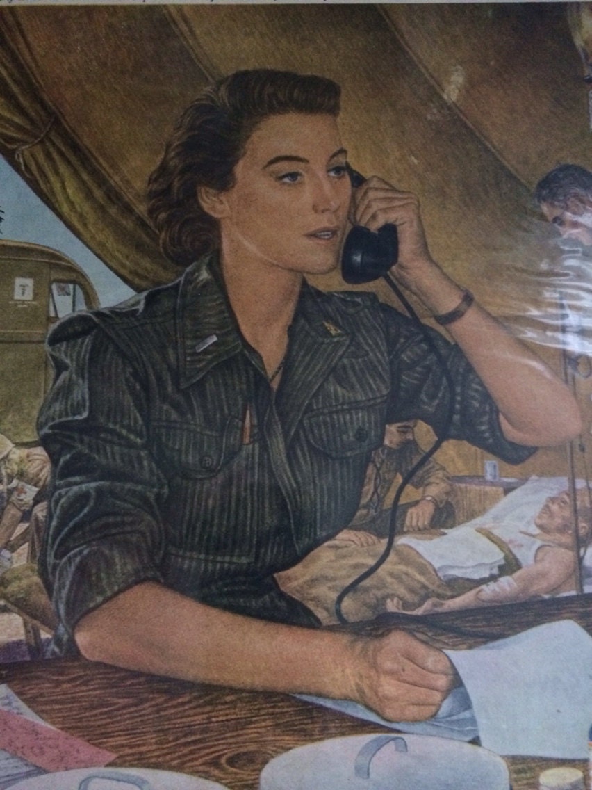 Western Electric WWII .paul Rubut Artist Military Ad 1944 - Etsy
