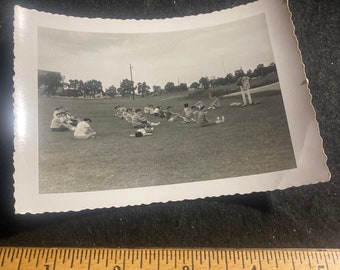 Beaumont Texas girls physical education class 1955 vintage photo