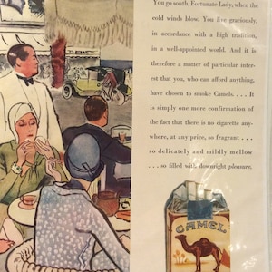 Circa 1930 Camels ad.13x10.