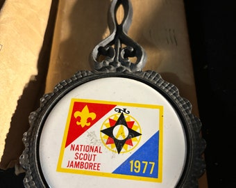 vintage 1977 National Scouting Jamboree trivet for mom!